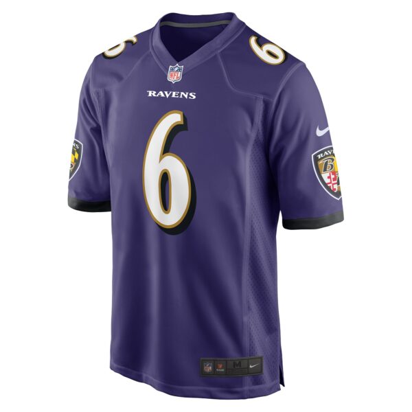 Men’s Baltimore Ravens Patrick Queen Nike Purple Game Player Jersey