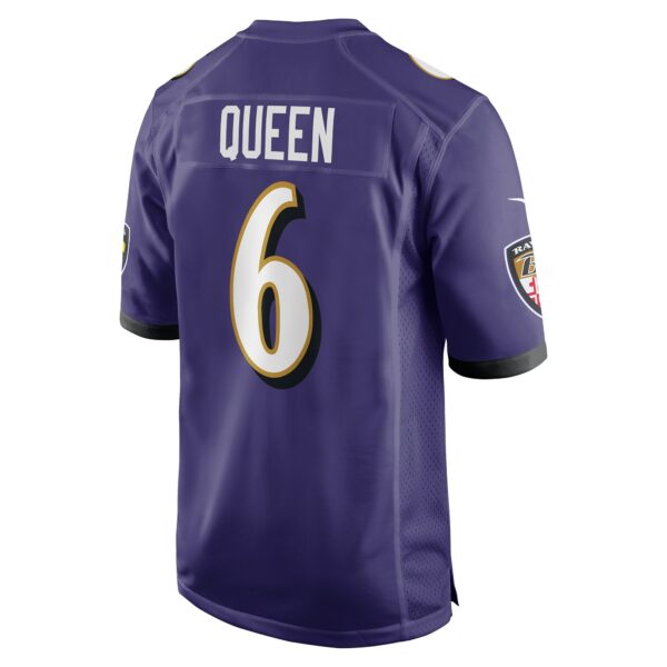 Men’s Baltimore Ravens Patrick Queen Nike Purple Game Player Jersey