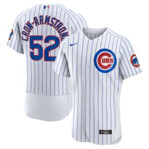 Men's Chicago Cubs Pete Crow-Armstrong Nike White Home Authentic Player Jersey