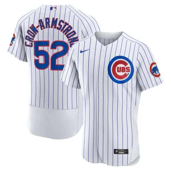 Men’s Chicago Cubs Pete Crow-Armstrong Nike White Home Authentic Player Jersey