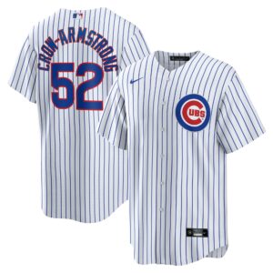 Men's Chicago Cubs Pete Crow-Armstrong Nike White Home Replica Player Jersey