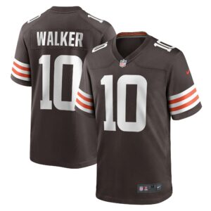 Men's Cleveland Browns Phillip Walker Nike Brown Team Game Jersey