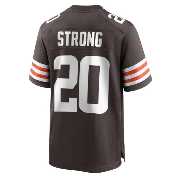 Men’s Cleveland Browns Pierre Strong Jr. Nike Brown Team Game Jersey