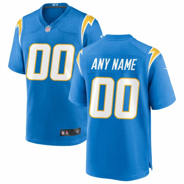 Men’s Los Angeles Chargers Nike Powder Blue Custom Game Jersey