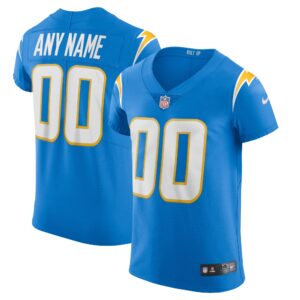 Men's Los Angeles Chargers Nike Powder Blue Vapor Elite Custom Jersey