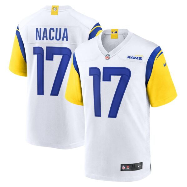 Men’s Los Angeles Rams Puka Nacua Nike White Game Jersey