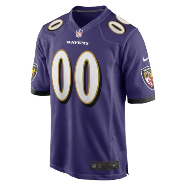 Men’s Baltimore Ravens Nike Purple Custom Game Jersey