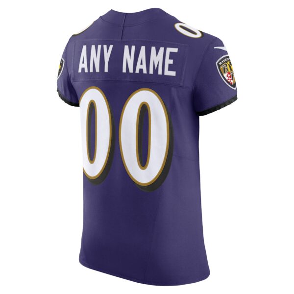 Men’s Baltimore Ravens Nike Purple Vapor F.U.S.E. Elite Custom Jersey