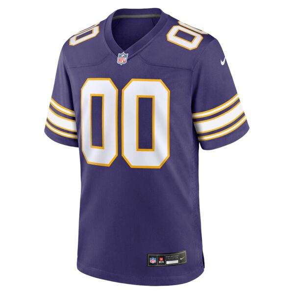 Men’s Minnesota Vikings Nike Purple Classic Custom Game Jersey