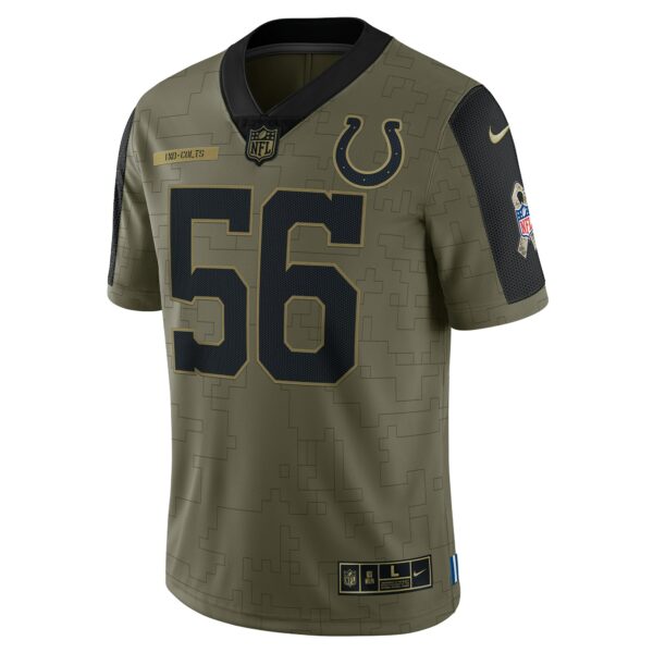 Men’s Indianapolis Colts Quenton Nelson Nike Olive 2021 Salute To Service Limited Player Jersey