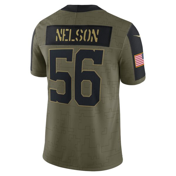 Men’s Indianapolis Colts Quenton Nelson Nike Olive 2021 Salute To Service Limited Player Jersey