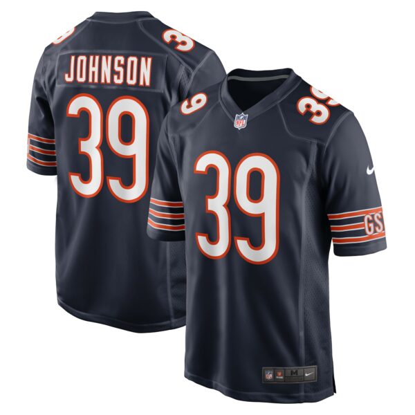 Men’s Chicago Bears Quindell Johnson Nike Navy Team Game Jersey