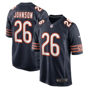 Men's Chicago Bears Quindell Johnson Nike Navy Team Game Jersey