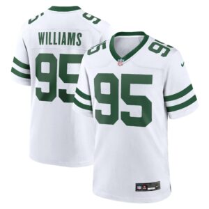 Men's New York Jets Quinnen Williams Nike White Legacy Player Game Jersey