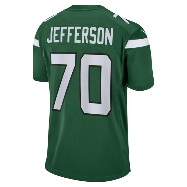 Men’s New York Jets Quinton Jefferson Nike Gotham Green Team Game Jersey