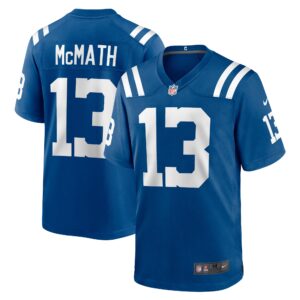 Men's Indianapolis Colts Racey McMath Nike Royal Team Game Jersey