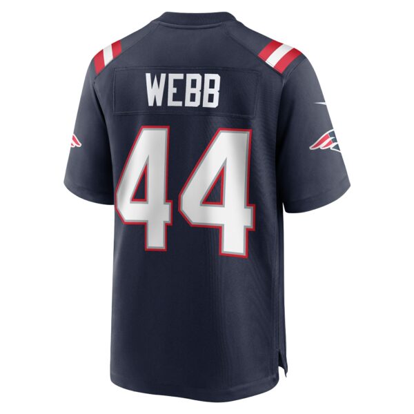 Men’s New England Patriots Raleigh Webb Nike Navy Home Game Player Jersey