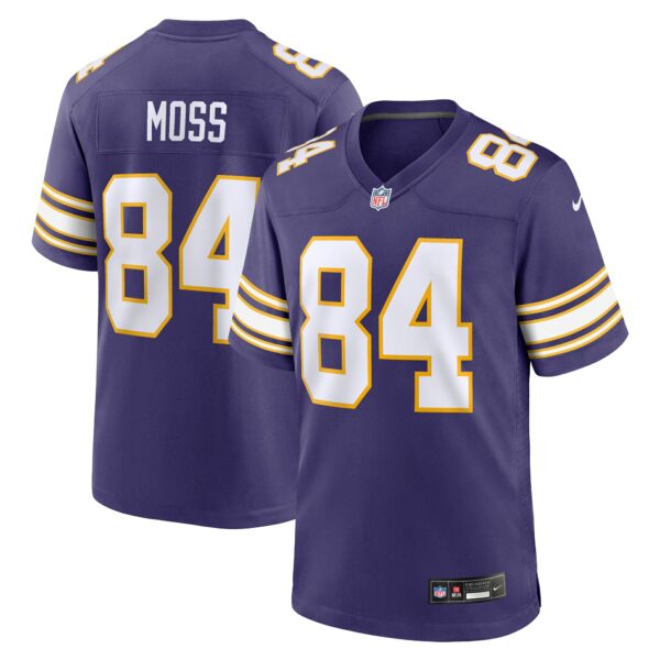 Men’s Minnesota Vikings Randy Moss Nike Purple Classic Retired Player Game Jersey