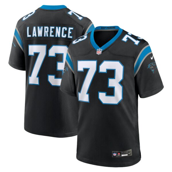 Men’s Carolina Panthers Rashard Lawrence Nike Black Game Jersey