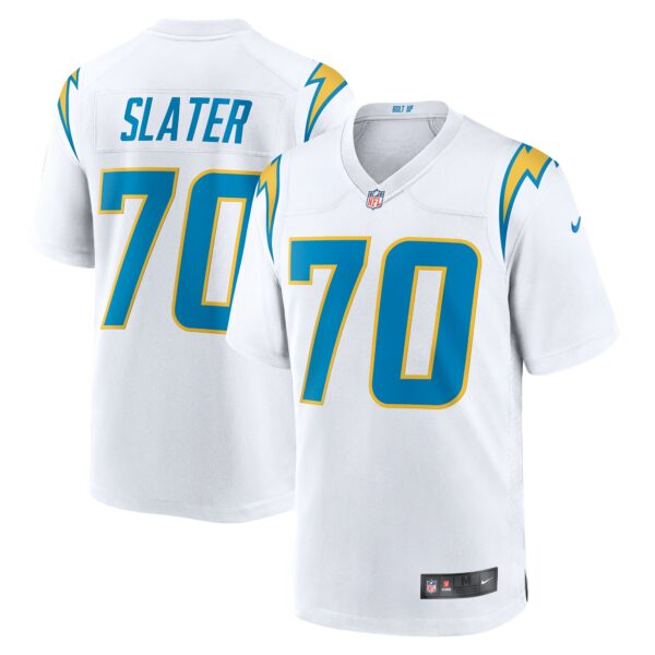 Men’s Los Angeles Chargers Rashawn Slater Nike White Game Jersey