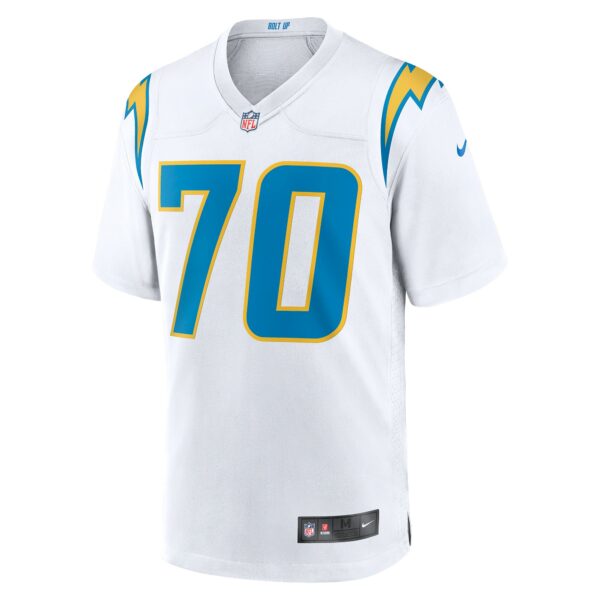 Men’s Los Angeles Chargers Rashawn Slater Nike White Game Jersey