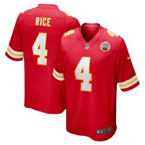 Men's Kansas City Chiefs Rashee Rice Nike Red Game Jersey