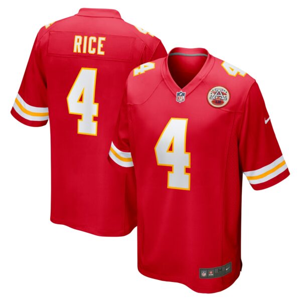 Men’s Kansas City Chiefs Rashee Rice Nike Red Game Jersey