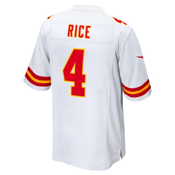 Men’s Kansas City Chiefs Rashee Rice Nike White Game Jersey