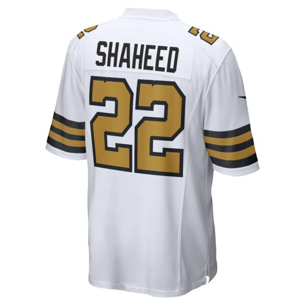 Men’s New Orleans Saints Rashid Shaheed Nike White Alternate Game Jersey