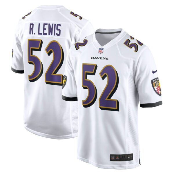 Men’s Baltimore Ravens Ray Lewis Nike White Retired Player Game Jersey