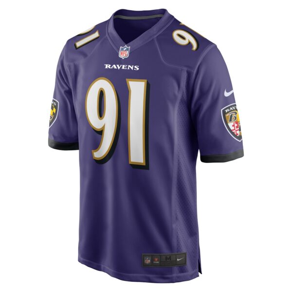 Men’s Baltimore Ravens Rayshad Nichols Nike Purple Game Player Jersey