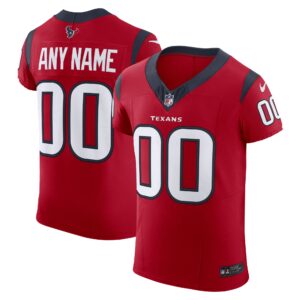 Men's Houston Texans Nike Red Alternate Vapor F.U.S.E. Elite Custom Jersey