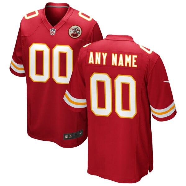 Men’s Kansas City Chiefs Nike Red Custom Game Jersey