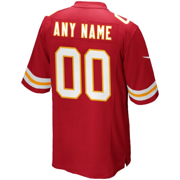 Men’s Kansas City Chiefs Nike Red Custom Game Jersey