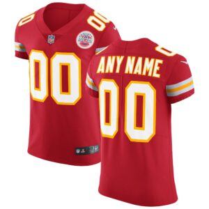 Men's Kansas City Chiefs Nike Red Vapor Untouchable Custom Elite Jersey