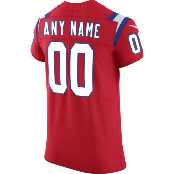 Men’s New England Patriots Nike Red Vapor Untouchable Custom Elite Jersey