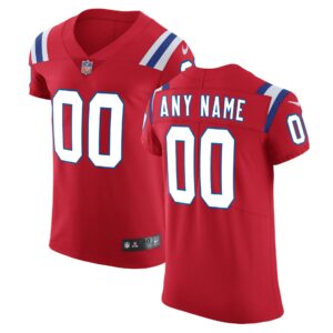 Men's New England Patriots Nike Red Vapor Untouchable Custom Elite Jersey