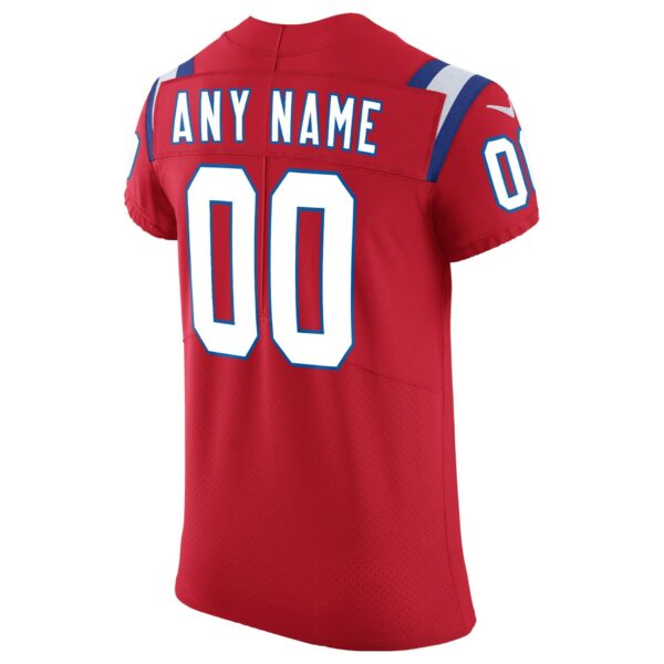 Men’s New England Patriots Nike Red Vapor Untouchable Custom Elite Jersey