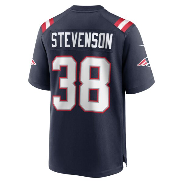 Men’s New England Patriots Rhamondre Stevenson Nike Navy Game Jersey