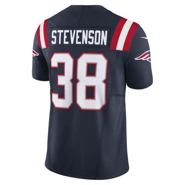 Men’s New England Patriots Rhamondre Stevenson Nike Navy Vapor F.U.S.E. Limited Jersey