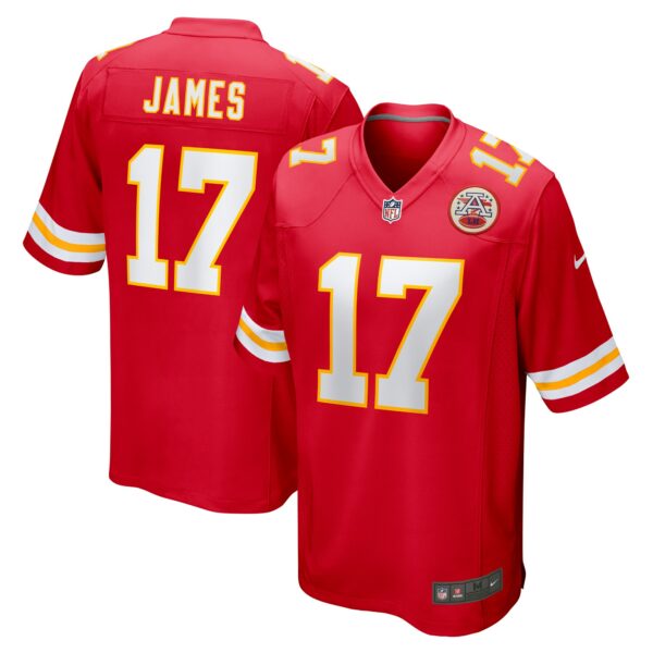 Men’s Kansas City Chiefs Richie James Nike Red Game Jersey