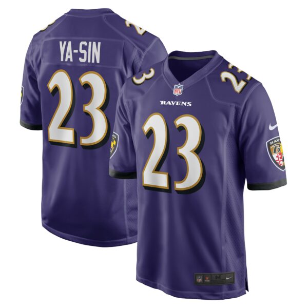 Men’s Baltimore Ravens Rock Ya-Sin Nike Purple Game Jersey