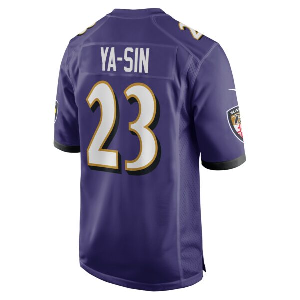 Men’s Baltimore Ravens Rock Ya-Sin Nike Purple Game Jersey