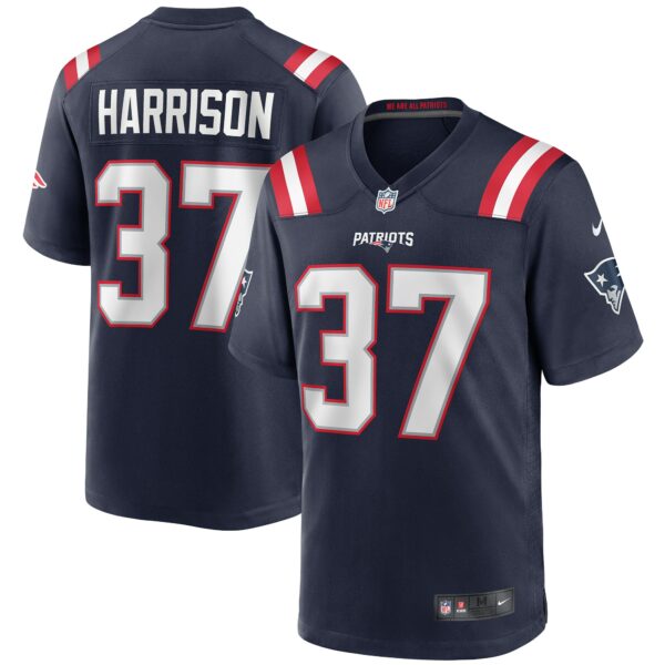 Men’s New England Patriots Rodney Harrison Nike Navy Game Retired Player Jersey