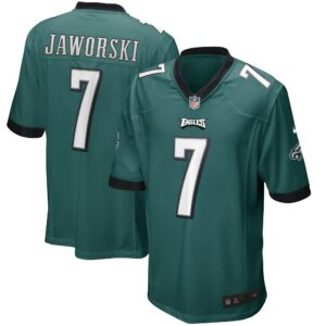 Men's Philadelphia Eagles Ron Jaworski Nike Midnight Green Game Retired Player Jersey