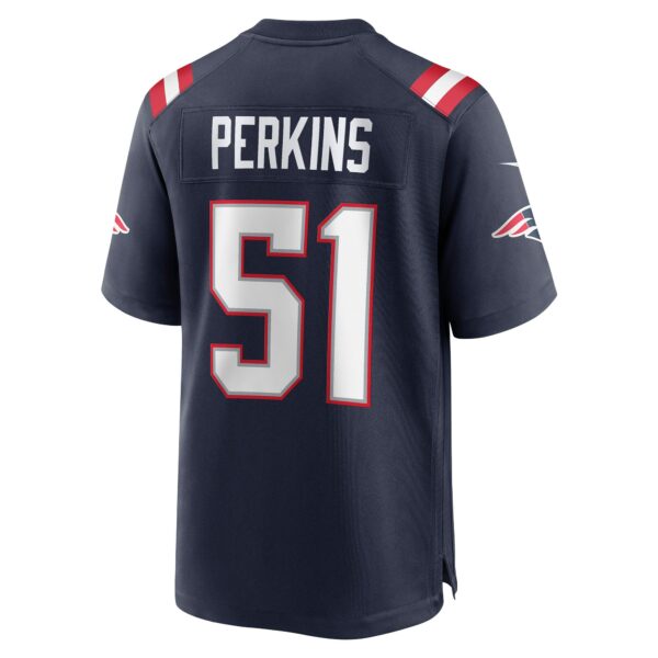 Men’s New England Patriots Ronnie Perkins Nike Navy Game Jersey