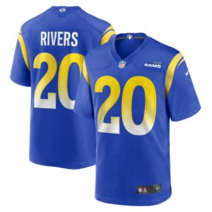 Men's Los Angeles Rams Ronnie Rivers Nike Royal Team Game Jersey