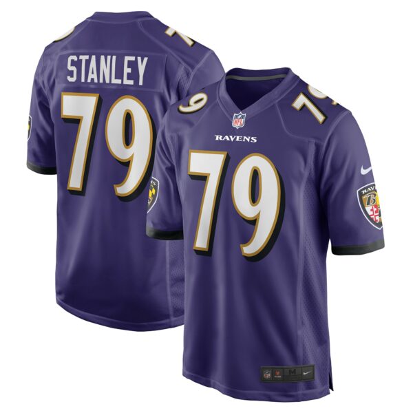 Men’s Baltimore Ravens Ronnie Stanley Nike Purple Game Jersey