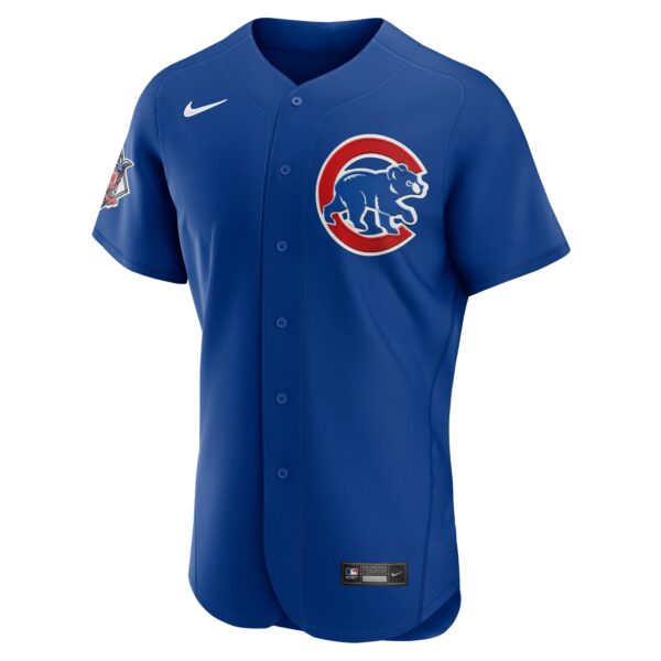 Men’s Chicago Cubs Nike Royal Alternate Authentic Custom Jersey