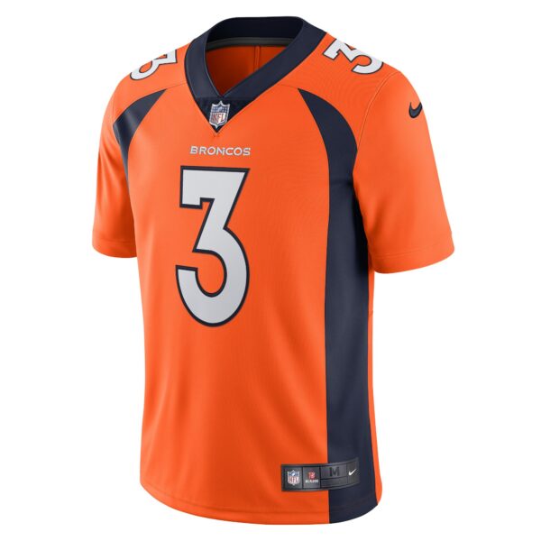 Men’s Denver Broncos Russell Wilson Nike Orange Team Vapor Limited Jersey